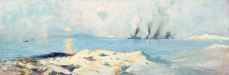 Ismailia - Sunrise on the Bitter Lakes. 1916.jpg