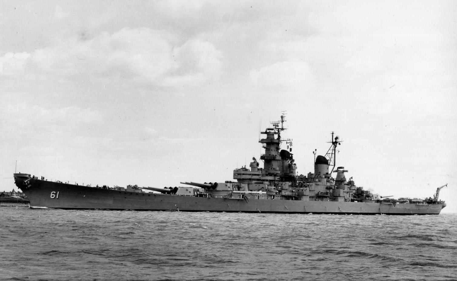 USS Iowa in Portsmouth (Britain) - July 1955.jpg