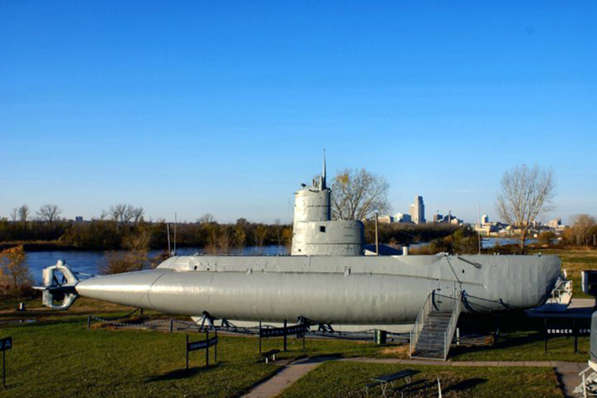 USS Marlin (SST-2) on display at Freedom Park, Omaha, Nebraska.jpg