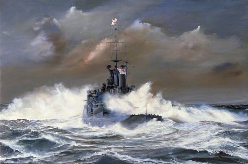 HMS 'Renown' in a North Sea Gale, April 1940. 1975.jpg