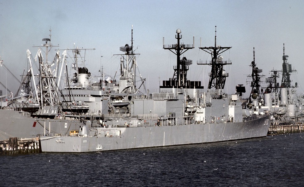 USS Caron (DD-970) - Norfolk, VA., 1978. Photo courtesy of Karsten Petersen.jpg