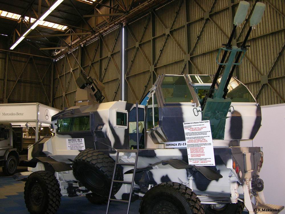 Oshiponga - на миноустойчивой платформе Werwolf Mk2  ЗУ-23-2 и пулемет Cup-T, калибром 12_7мм 1.jpg