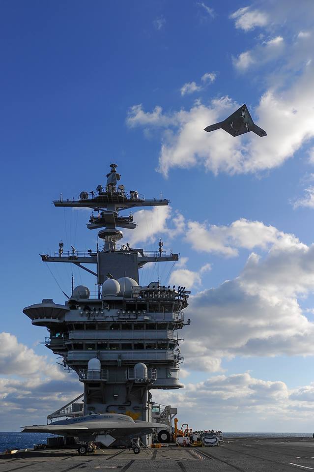 USS Theodore Roosevelt (CVN-71) and two X-47Bs.jpg