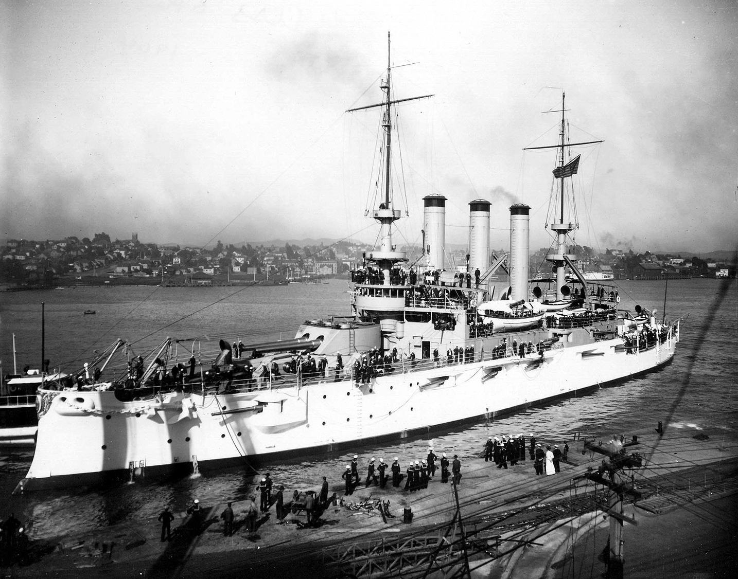 USS Ohio (BB-12) - Mare Island - 1904.jpg